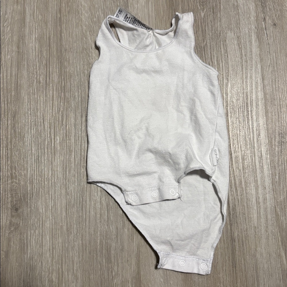 Bonds White Sleeveless Baby Onesie